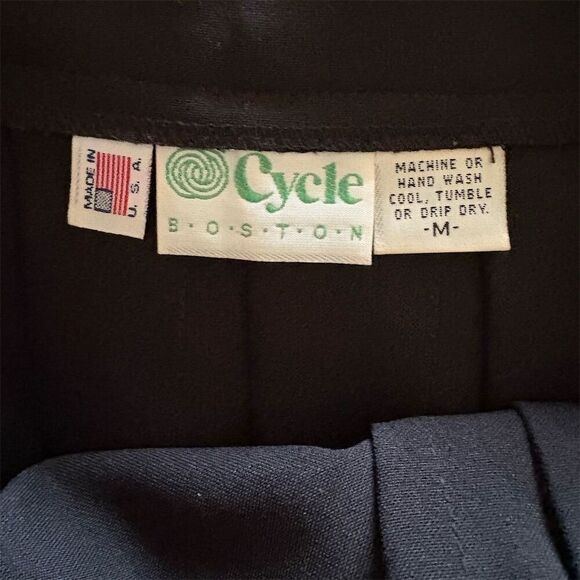 Cycle Boston Women's Pleated Knee Length Skirt Black Size M Casual Spring - Picture 1 of 5